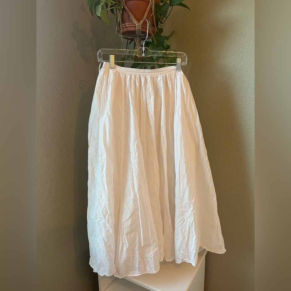 White skirt